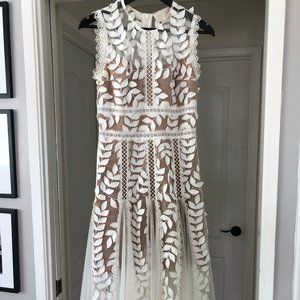 Bronx and Banco White Floral Dress